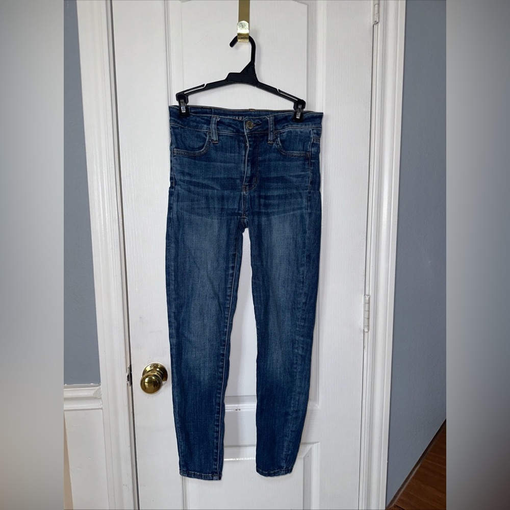 American Eagle Women’s Hi Rise Jeggings‎ Next Level Strech Size 4 Short